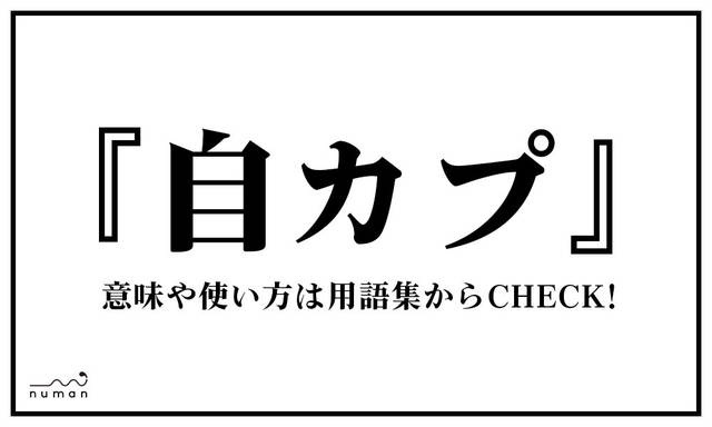 自カプ じかぷ とは 意味 用語集 Numan