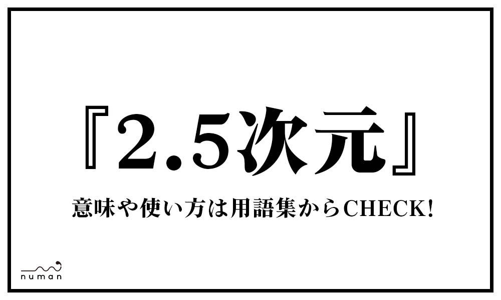2 5次元 にいてんごじげん とは 意味 用語集 Numan 2 5次元 にいてんごじげん とは 意味 用語集 Numan
