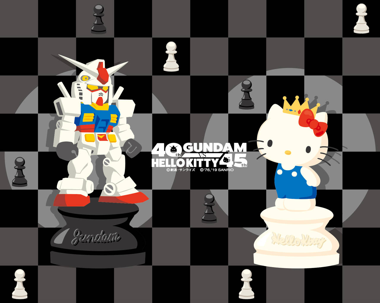 「ガンダム×ハローキティ」チェスデザインのグッズが全国のサンリオショップに新登場！