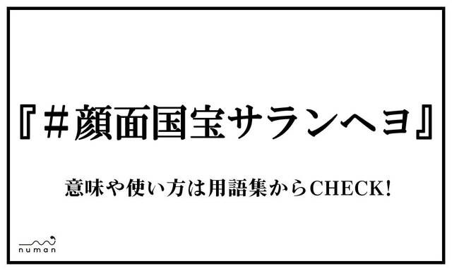 顔面国宝サランヘヨ がんめんこくほうさらんへよ とは 意味 用語集 Numan