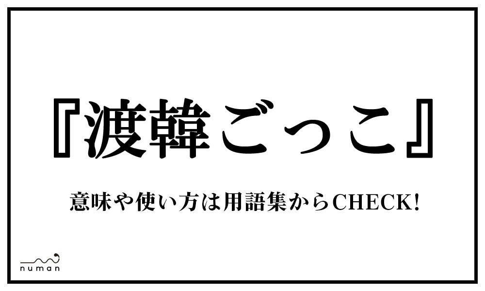 渡韓ごっこ とかんごっこ とは 意味 用語集 Numan