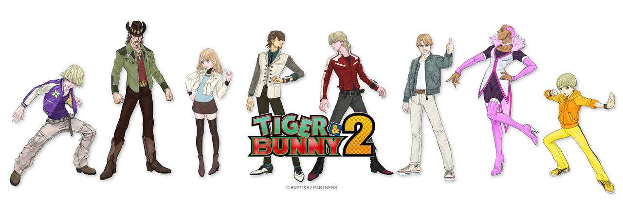 『TIGER & BUNNY 2』メインキャラ6名の新ビジュアル＆キャスト