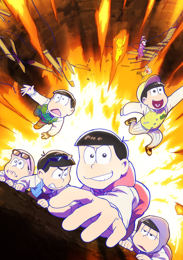 『おそ松さん』TVアニメ第3期ティザービジュアル公開！6兄弟が文字通りの崖っぷちに！？
